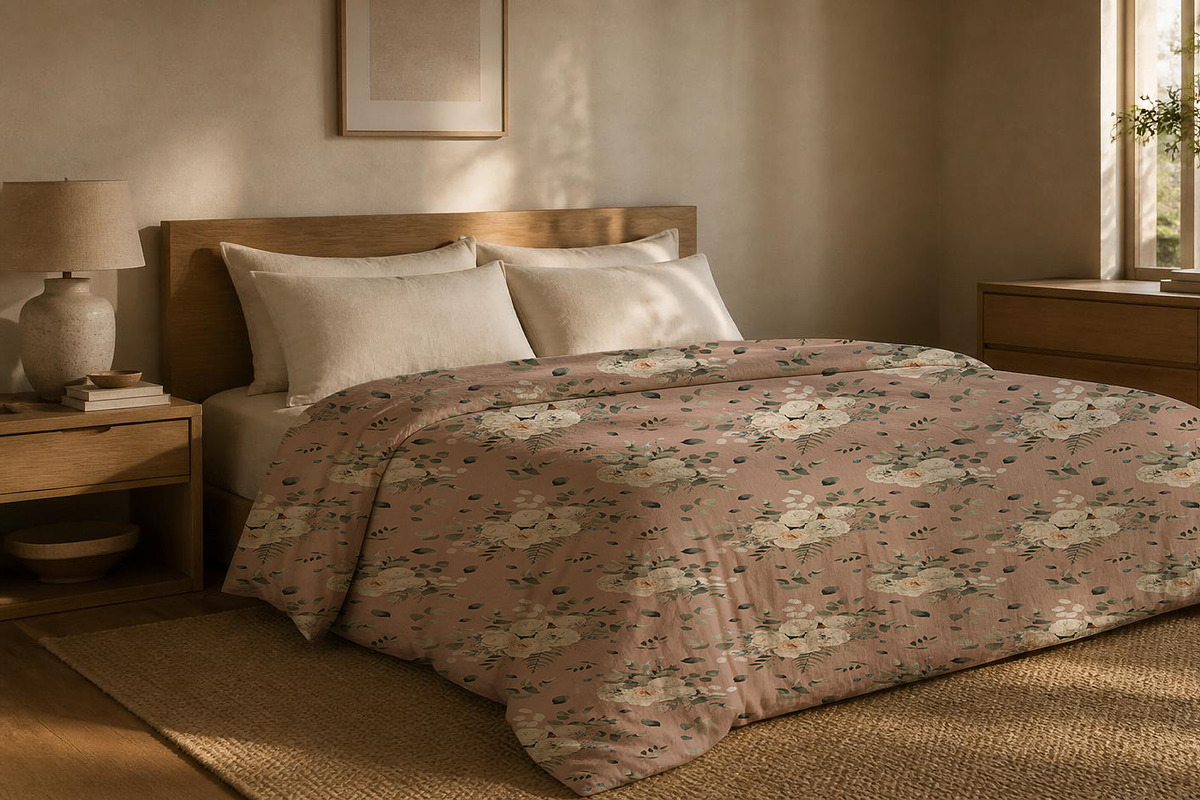 Neutral Bedding Mockup PSD, a Household Mockup by elfy creative (Photo 3 of 5)