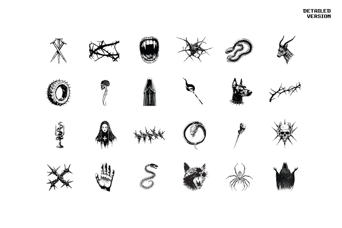 Dark Aesthetic Dithering Bundle, an Object Graphic by pixelbuddha.net (Photo 2 of 22)