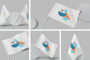 Flag Mockup, an Advertising Mockup by megostudi0