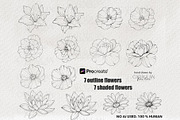 Procreate Stamps: Fine Line Tattoo, a Brush Add-On by CaraulanStore (Thumbnail 6 of 9)