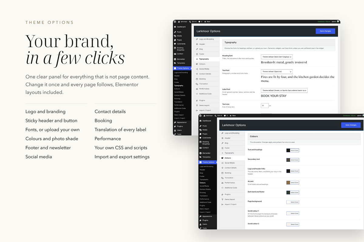 Larkmoor Luxury Hotel Theme, a WordPress Template by Tomasz Ganclerz (Photo 15 of 19)