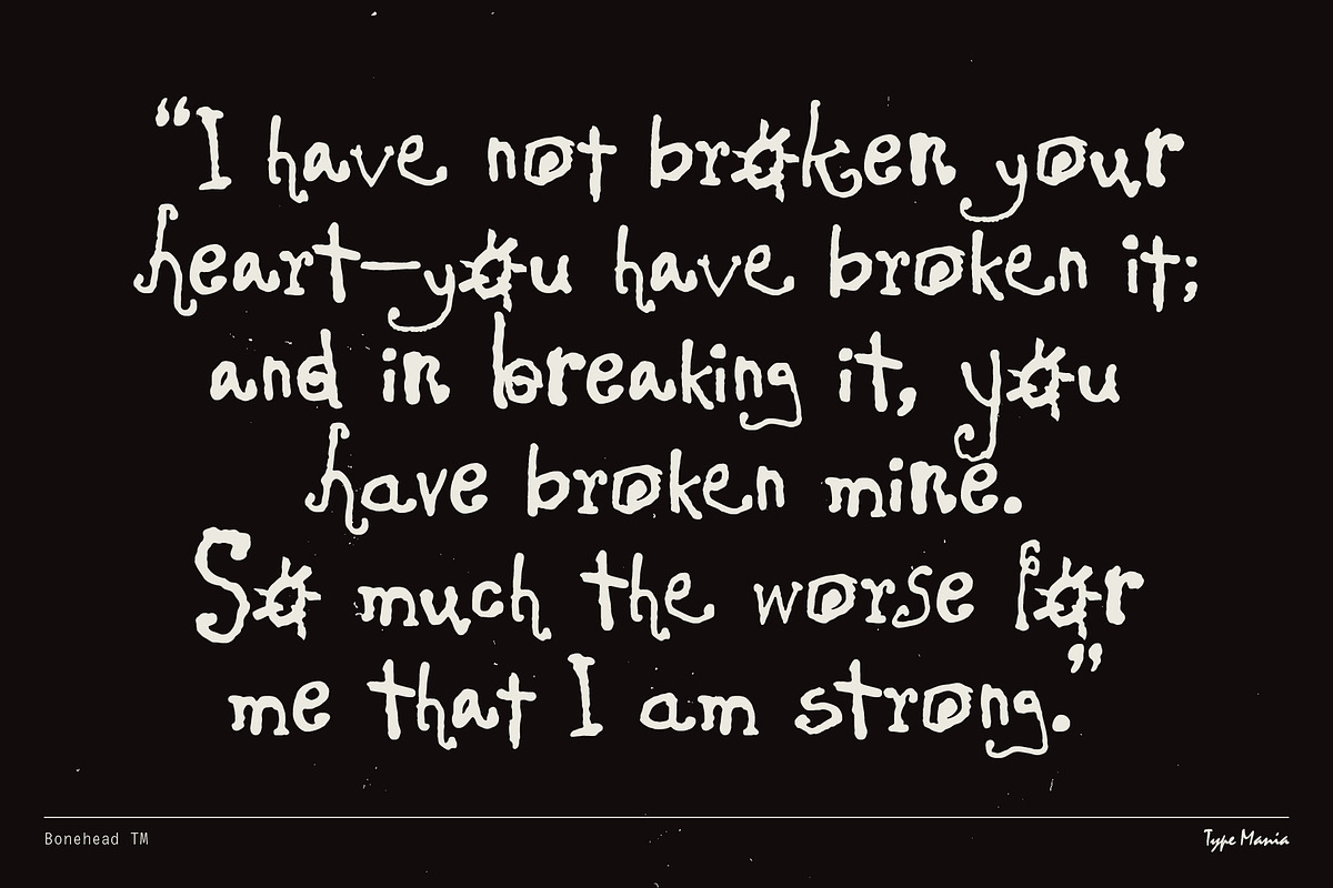 Bonehead TM – Raw Scribble, a Handwritten Font by Type Mania (Photo 3 of 10)