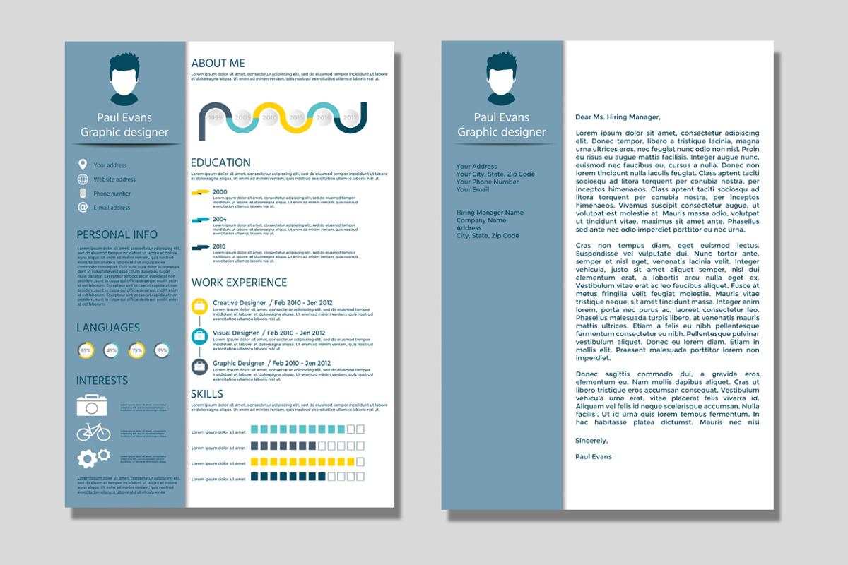 Resume template and Cover letter, a Resume Template by UTM Studio (Photo 5 of 5)
