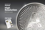 Sliver Coin Mockup for Photoshop CC, a Product Mockup by FEINGOLD (Thumbnail 4 of 5)