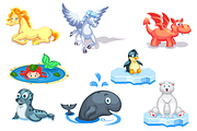 Cartoon Animals Pack, a Graphic by AhNinniah (Thumbnail 2 of 4)