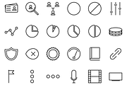 Thin Line Icon Set, an Outline Icon by Iconify (Thumbnail 3 of 3)