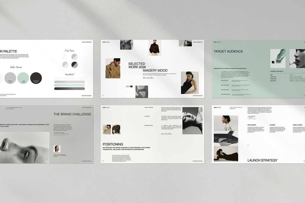 AURE | Brand Launch Template Canva, a Presentation Template by evgenystudio (Photo 10 of 11)
