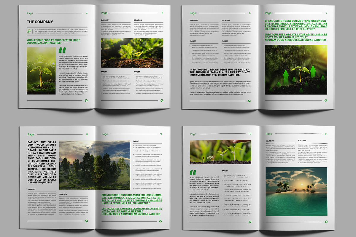 Environment ECO Brochure Template, a Brochure Template by MightyDesign (Photo 3 of 6)