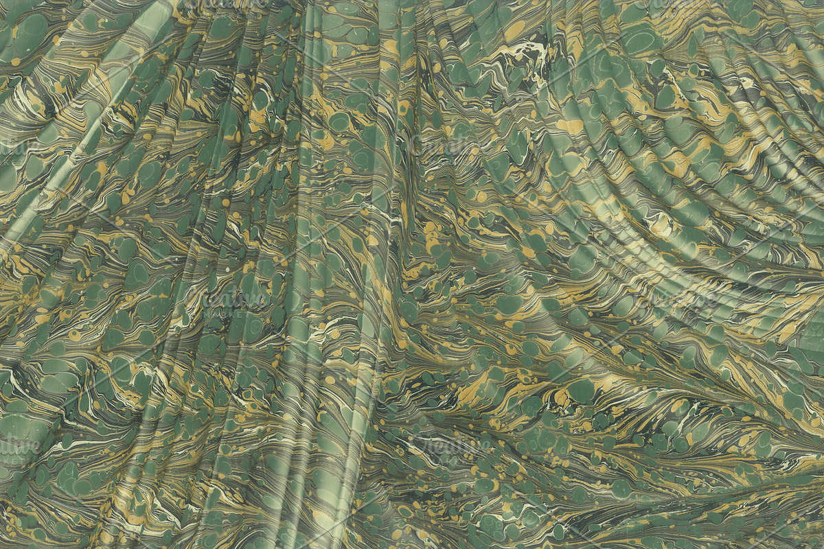 4 Hand Marbled Papers Vintage, a Texture Graphic by Marblingdom (Photo 4 of 5)