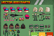 The Guerrillas - Game Sprites, an Illustration by pzUH (Thumbnail 3 of 5)