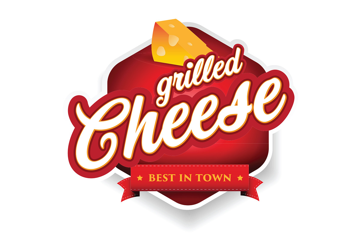 Grilled Cheese label sign vintage, an Icon by Lin´s
