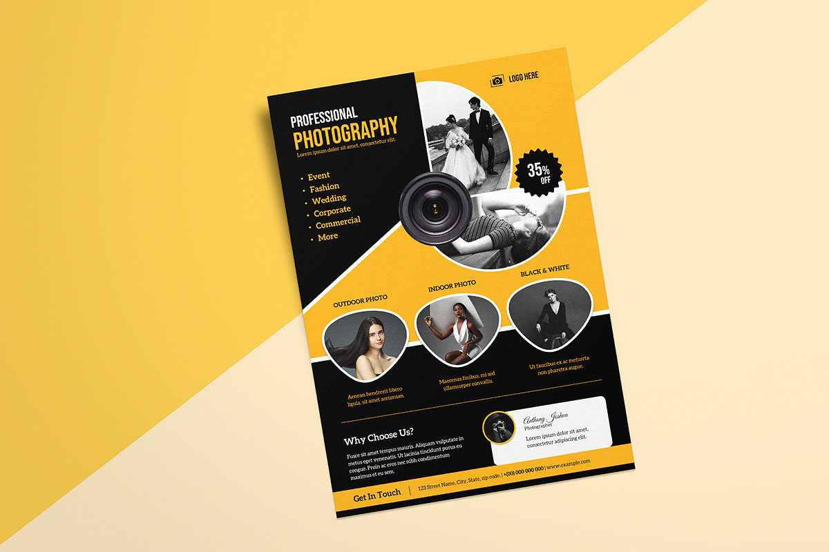 Photography Flyer Template, a Flyer Template by retrographix (Photo 3 of 5)