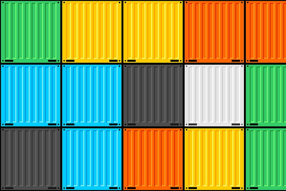 Cargo container + pattern, a Graphic by Volyk (Photo 1 of 6)