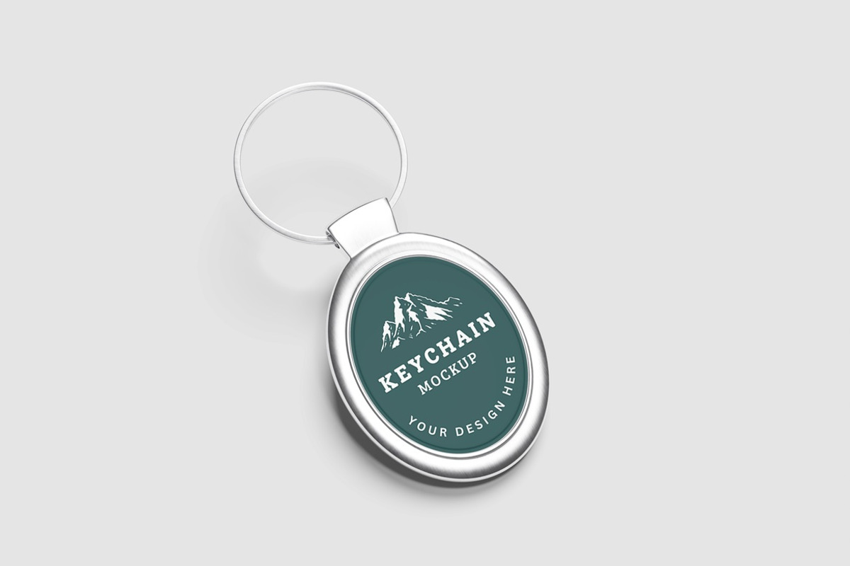 Keychain Mockup, an Advertising Mockup by AndikaGraphic (Photo 5 of 7)