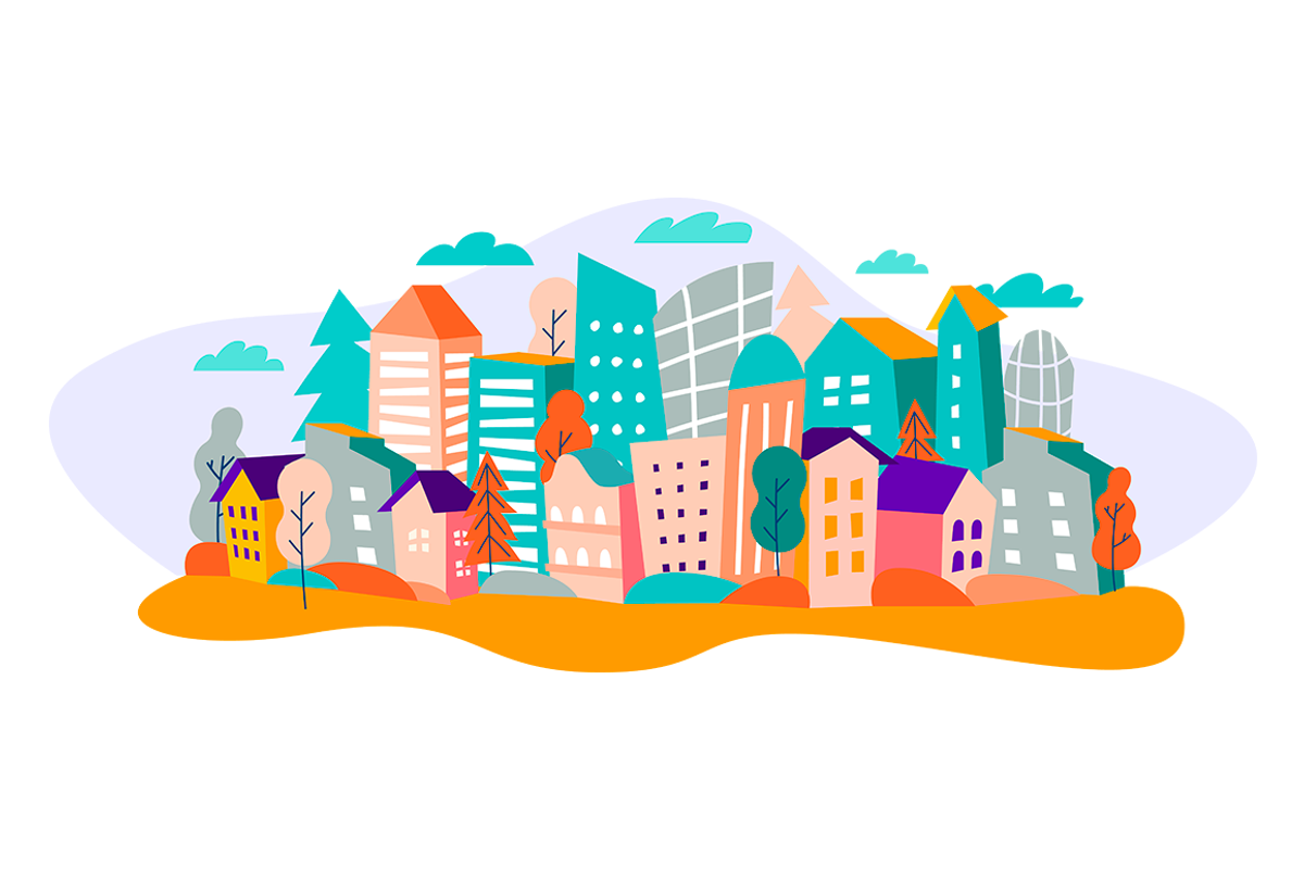 Cityscape scene creator, an Object Illustration by PixelAesthetic (Photo 6 of 7)