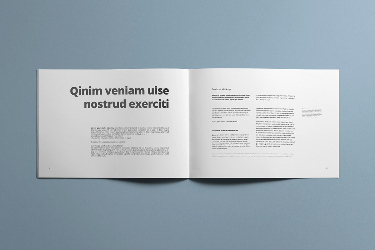 Brochure Mock-Up / A4 Landscape, a Print Template by Mockup Cloud (Photo 4 of 5)