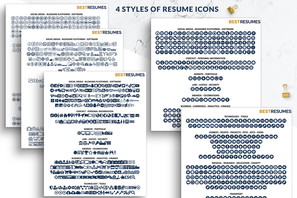 Modern Simple CV Template for Word, a Resume Template by BestResumes.Co (Photo 4 of 7)
