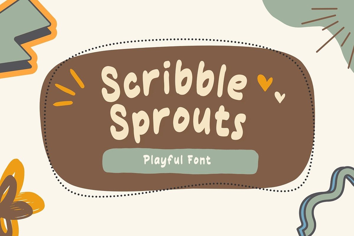 Scribble Sprouts - Playful Font, a Handwritten Font by Xelo Graph (Photo 1 of 5)