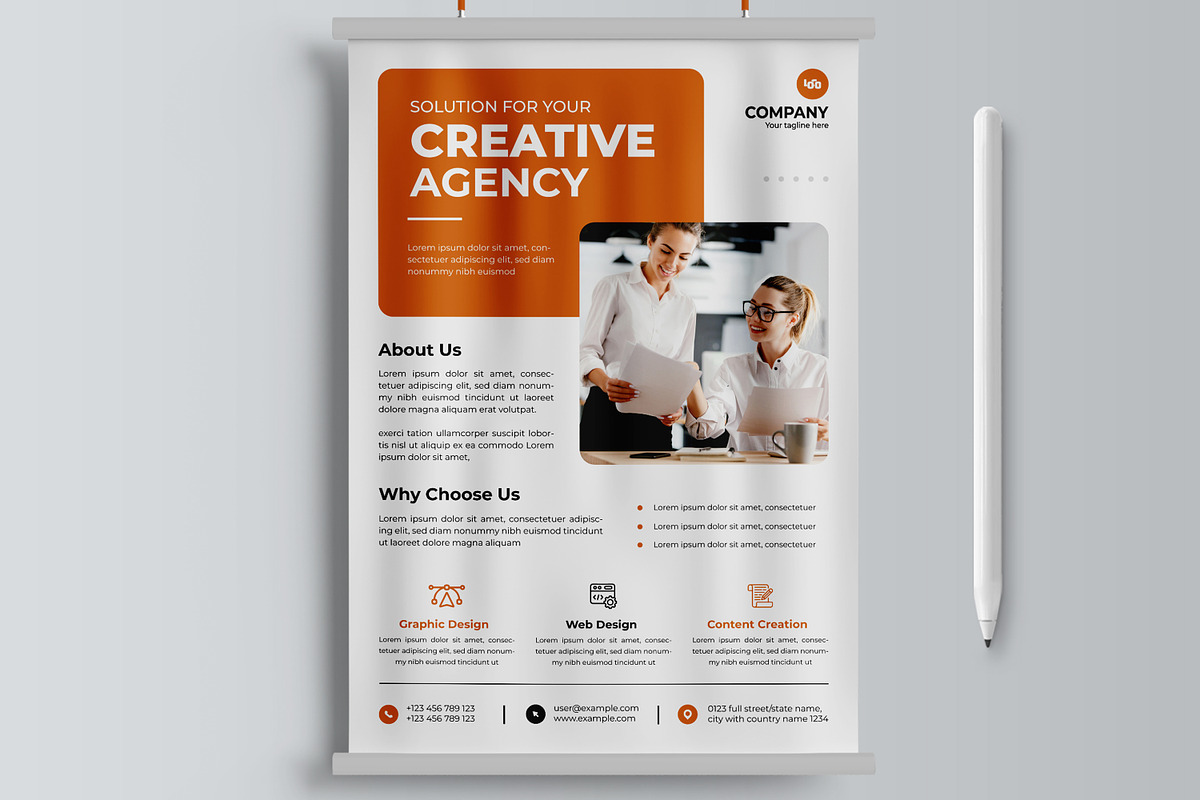 Business Flyer Template, a Flyer Template by MightyDesign (Photo 2 of 6)