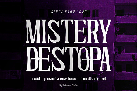 Mistery Destopa || Horor Serif Font