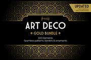 100 x Art Deco Gold Bundle, a Pattern Graphic by Fizzy Images (Thumbnail 1 of 4)
