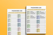 Editable Password Tracker, a Stationery Template by Graphicsnext (Thumbnail 3 of 5)