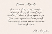 Adora Morgutten - Ink Calligraphy, a Script Font by Myn Type (Thumbnail 9 of 18)