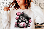 Whimsical easter cat clipart, an Illustration by SinaCreation (Thumbnail 7 of 11)