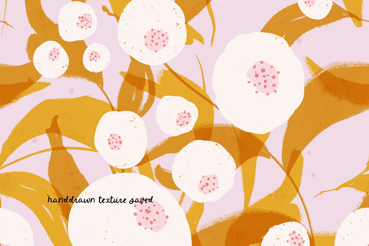 Blush & Ochre. Floral Patterns, a Pattern Graphic by PaperJamLab (Photo 6 of 13)