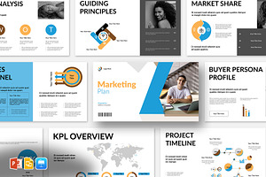 Marketing Plan PowerPoint Template, a Presentation Template by Blackcloud_Creations