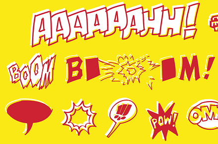 FONT | Boom pang Pow, a Symbol Font by Typo Graphic Design