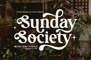 Sunday Society | Modern Retro Serif, a Serif Font by BlancaLab Studio (Thumbnail 1 of 6)