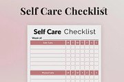 Printable Self Care Checklist PDF, a Stationery Template by Snapybiz (Thumbnail 5 of 5)