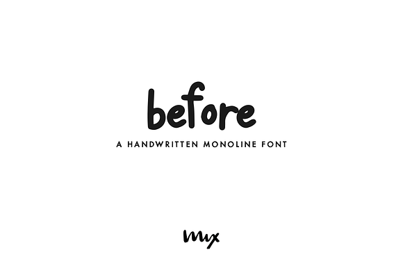 Before — A Handwritten Monoline Font preview 4