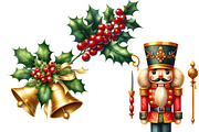 Watercolor Christmas Clipart, an Illustration by DreamArtGraphic (Thumbnail 5 of 5)