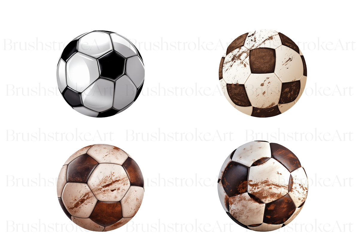 Soccer Ball Clipart, Football Ball, a Sport Illustration by BrushstrokeArtGB (Photo 3 of 9)