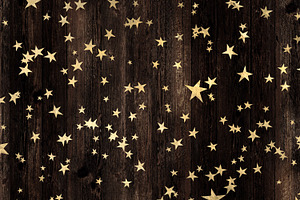 Seamless Gold Star Overlays