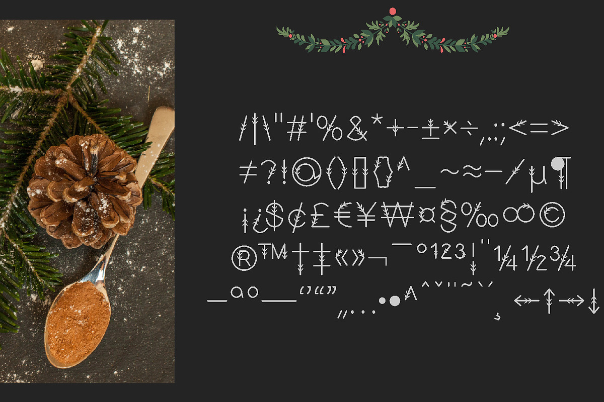ChristmasTree Modern Sans Serif Font, a Sans Serif Font by Yiru Chen Studio (Photo 6 of 15)