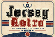 Jersey Retro, a Slab Serif Font by Wow Magic (Thumbnail 1 of 4)