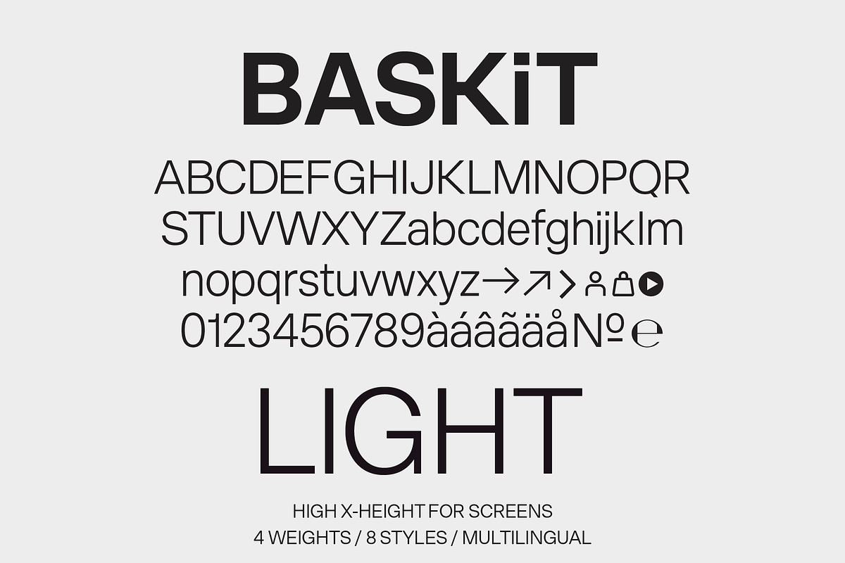 BASKiT e-Commerce Branding Font, a Sans Serif Font by MOMI - Designer Fonts (Photo 5 of 14)