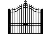 Classic Wrought Iron Gate Silhouette, an Object Graphic by Designer_Momina (Thumbnail 5 of 9)