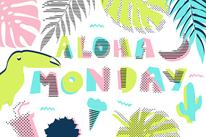 Hawaii vector set