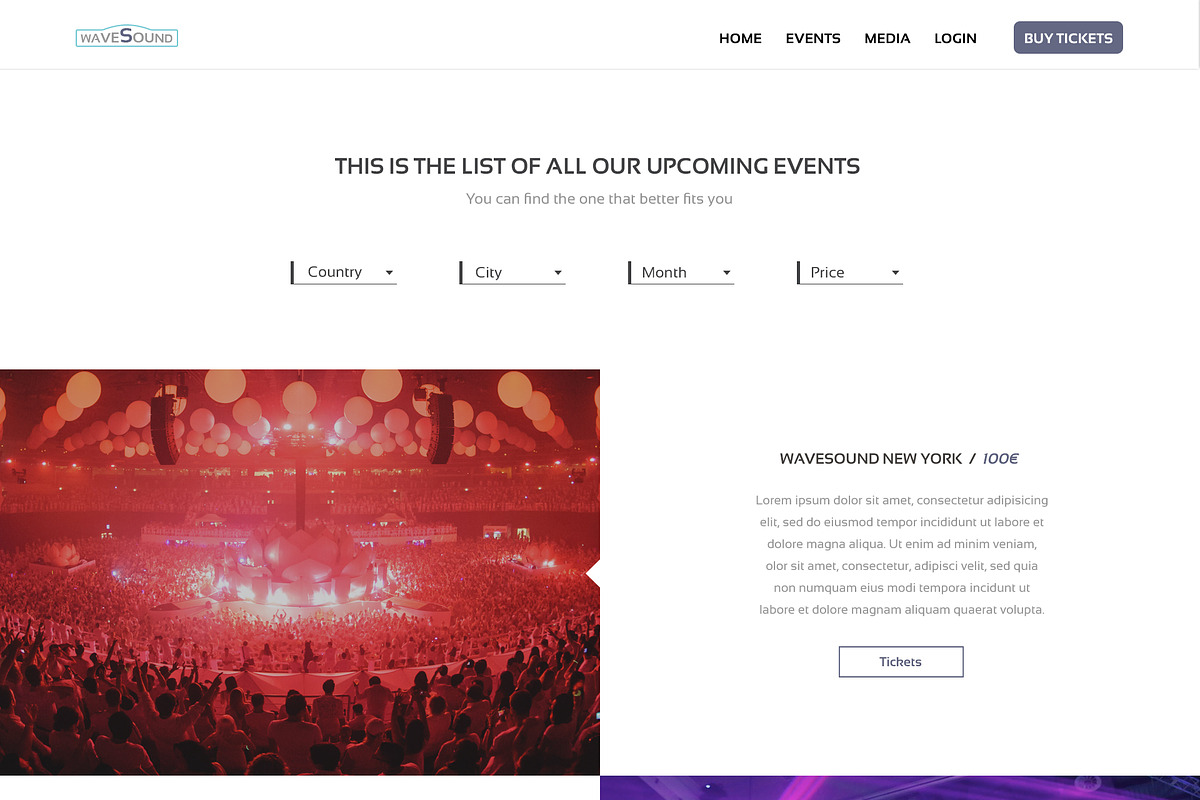 Event Organization PSD Template, a Websites & App Template by W3D Design (Photo 2 of 4)