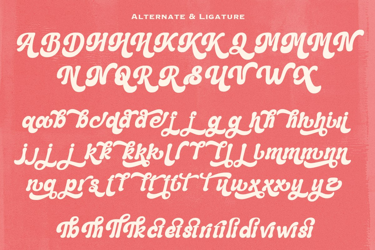 Mantige - Chunky Retro Font, a Serif Font by Pandeka Studio (Photo 11 of 13)