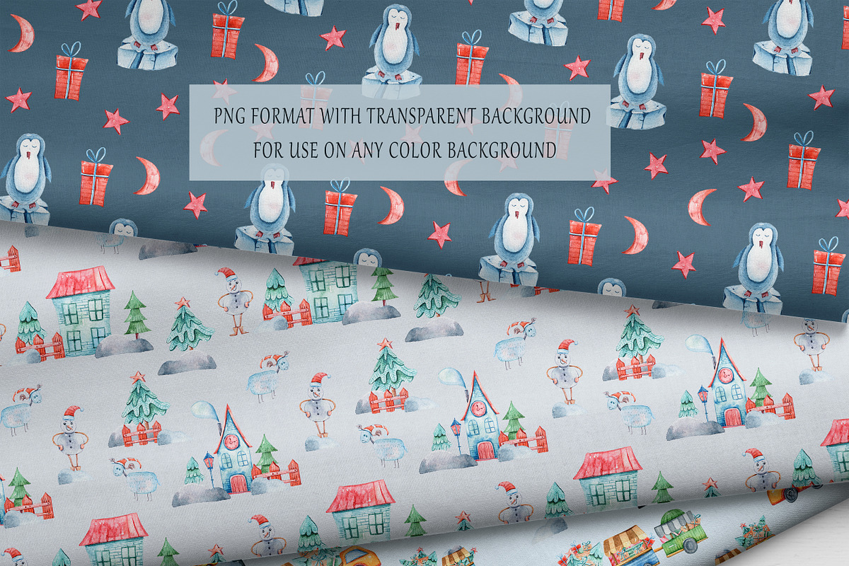 CHRISTMAS seamless patterns, a Pattern Graphic by Tiana Geo (Photo 7 of 7)