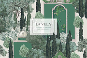 La Villa. Patterns and Panorama, a Pattern Graphic by Irina Dolgikh (Thumbnail 1 of 14)