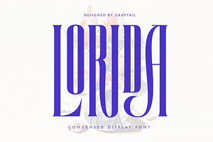 Lorida - Condensed Display, a Serif Font by Graptail