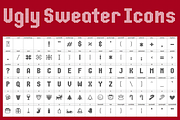 Ugly Sweater Font & Icon Set, a Symbol Font by Fontastic Ventures (Thumbnail 6 of 6)