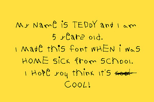 Sick Day - Kids Font