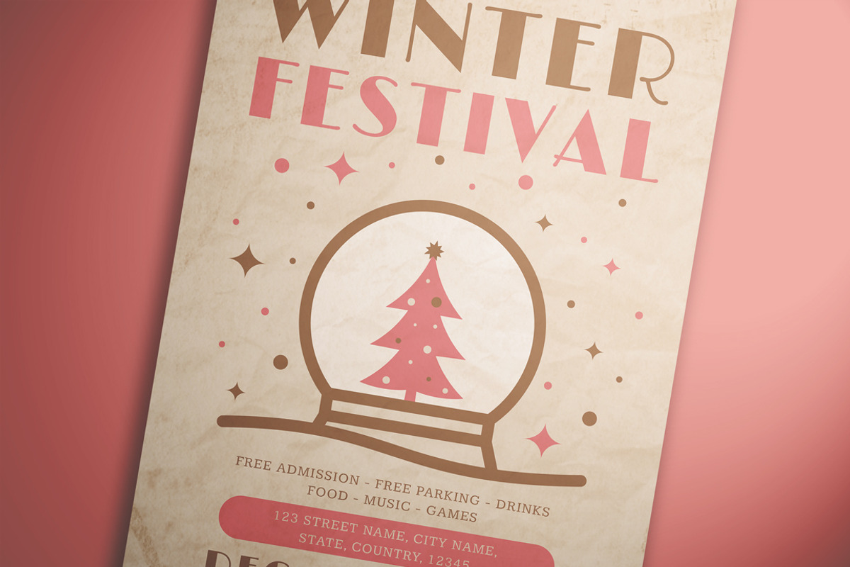 Winter Festival Flyer Set, a Flyer Template by KMZVR.Lab (Photo 3 of 6)